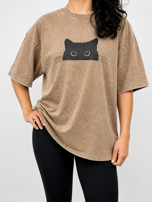 Black Cat T oversized XL