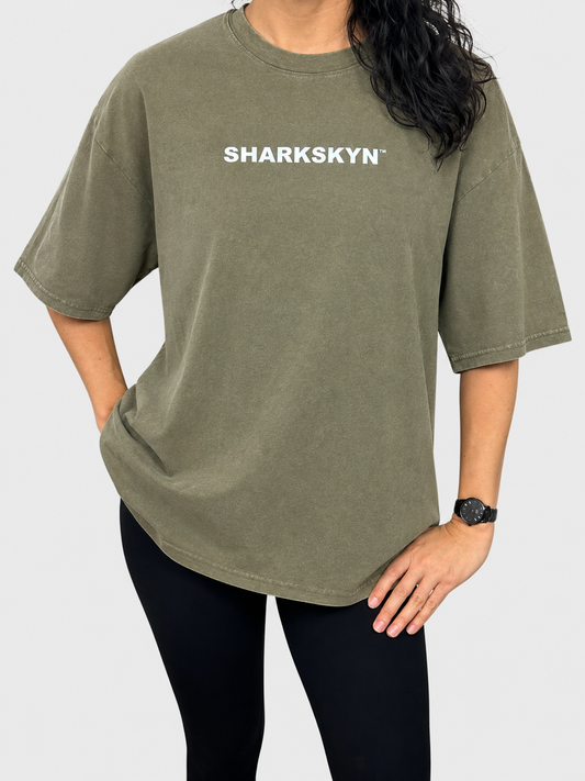 Faded Green Classic T oversized