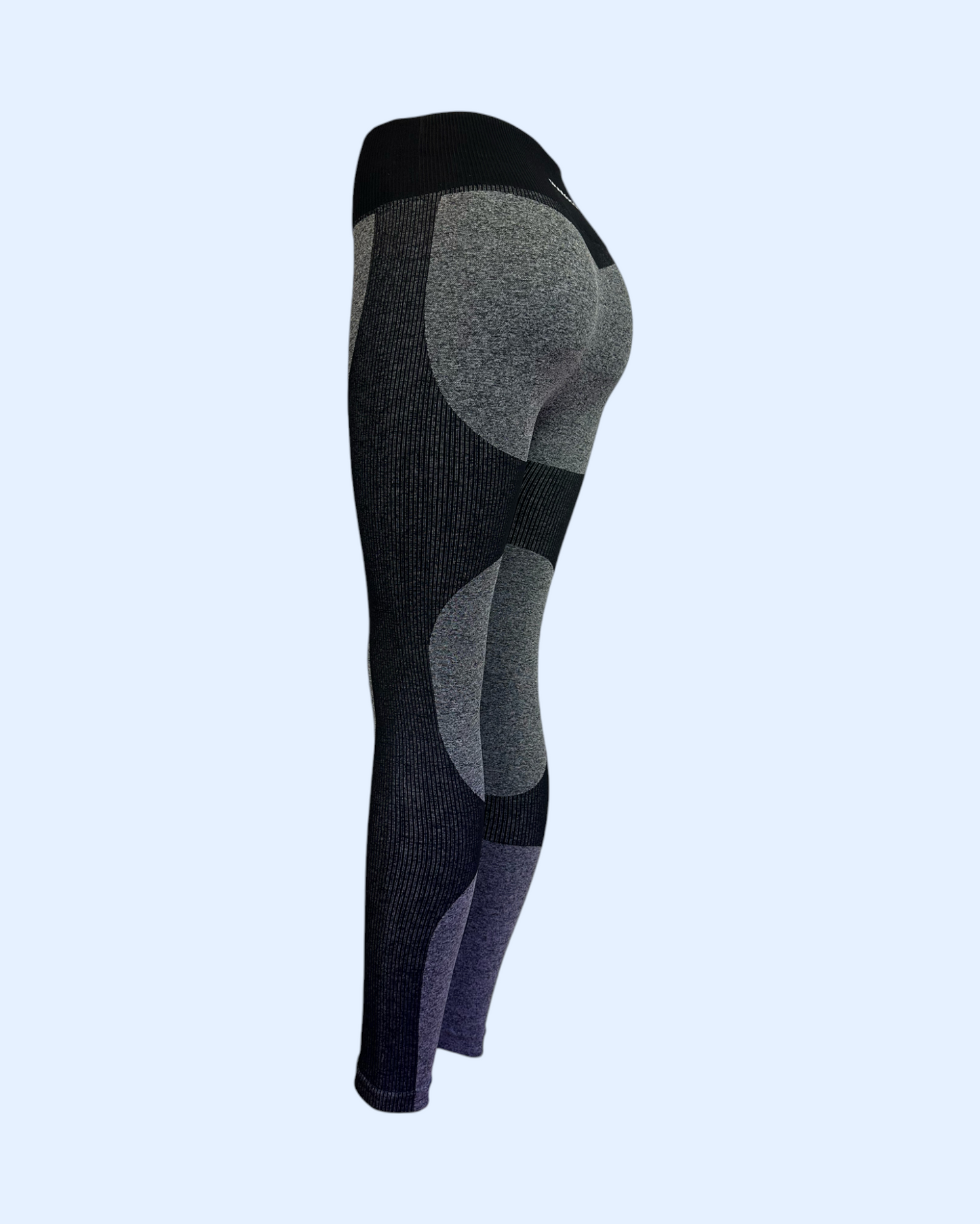 Gray on Black Leggings
