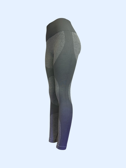 Gray on Black Leggings
