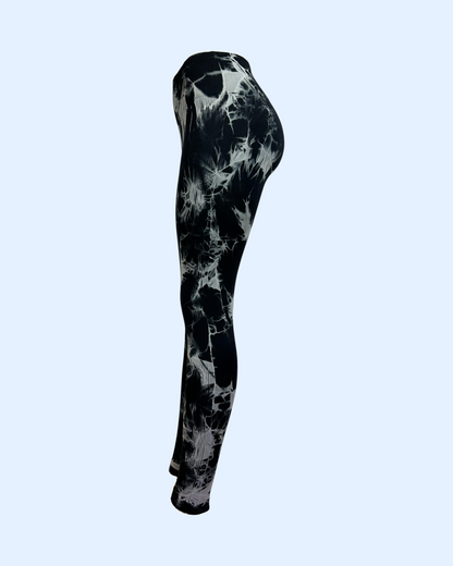 Marble Black Leggings