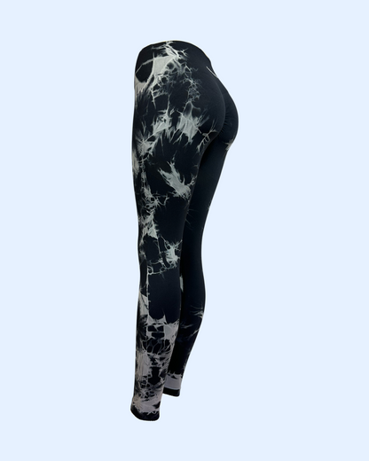 Marble Black Leggings