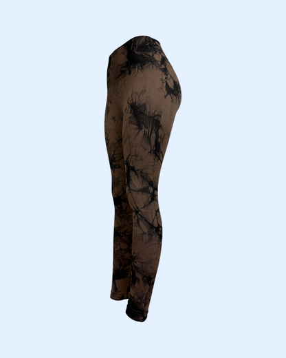 Marble Black Leggings