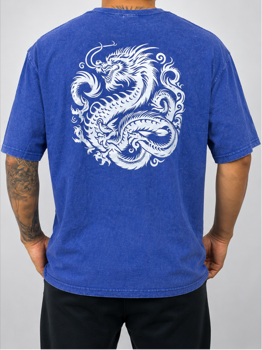 White Dragon Graphic T LARGE